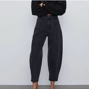 Zara High Waist Baggy Jeans